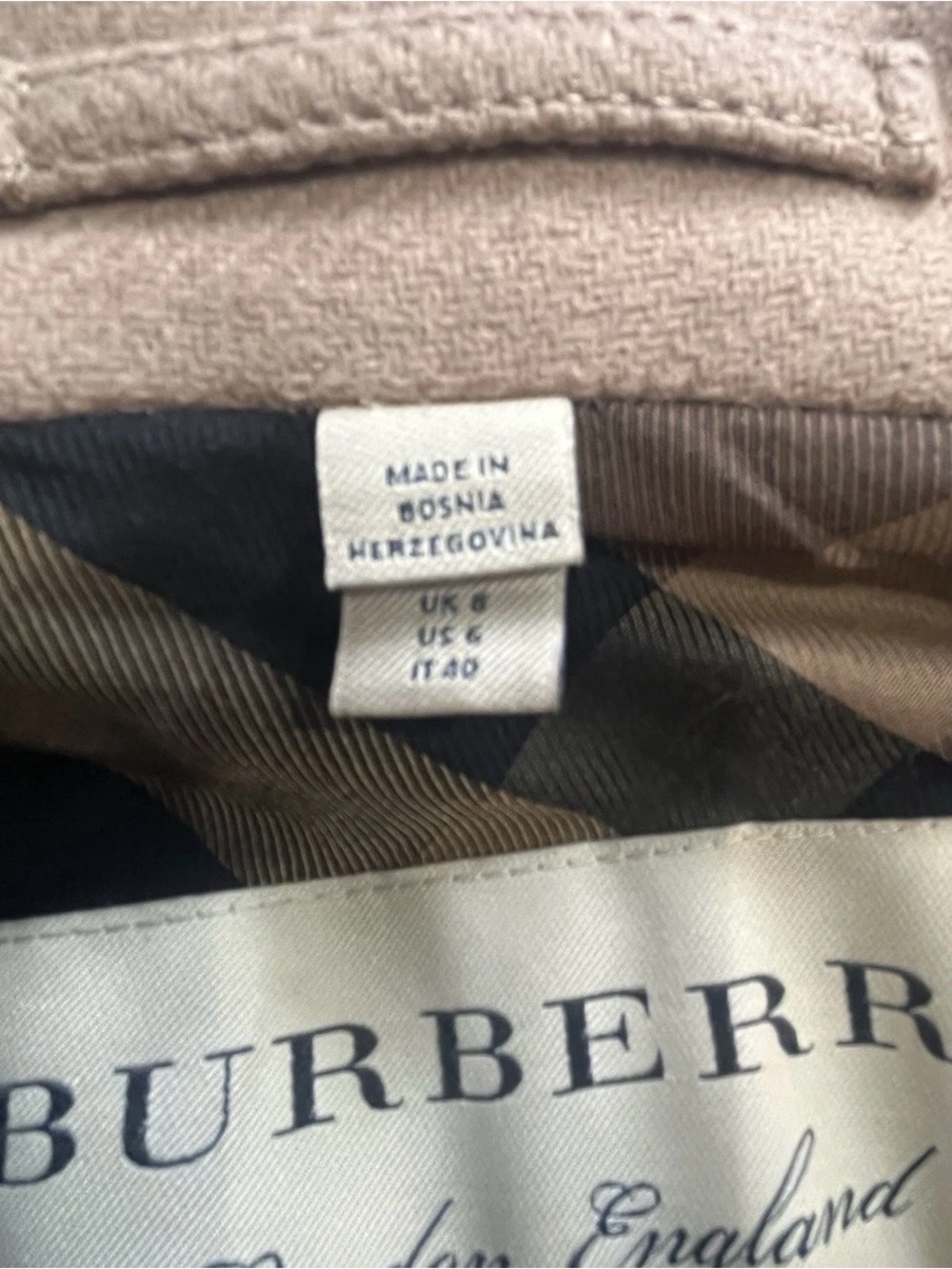 BURBERRY DAYLESMOORE VIRGIN WOOL CASHMERE TRENCH COAT SIZE 6 - Picture 14 of 15